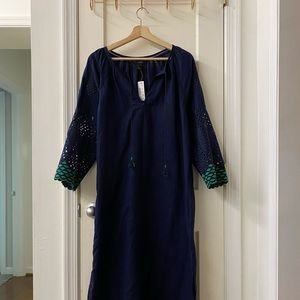 J. Crew NWT Breezy, cotton linen blend maxi dress